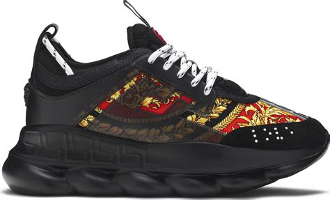 scarpe versace chain reaction black|versace chain reaction black multi.